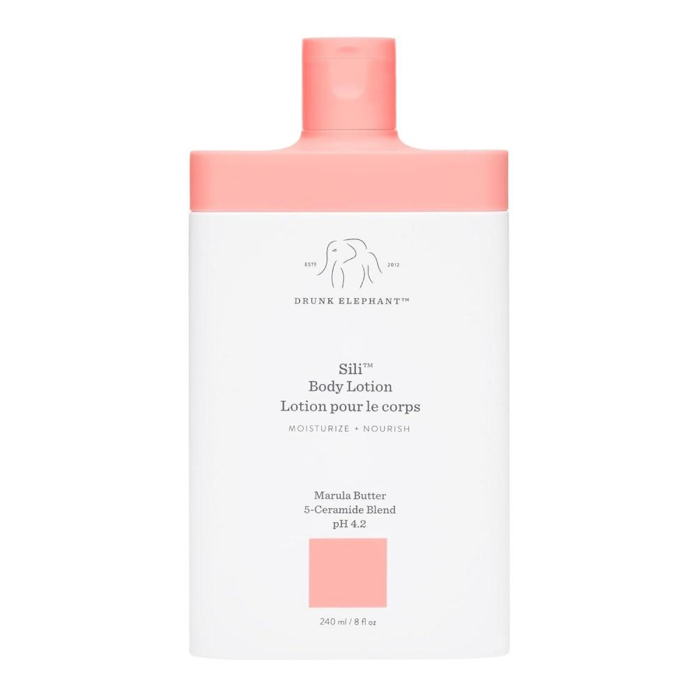 imageDrunk Elephant Sili Body Lotion  240 ml8 fl oz  Lightweight Daily Lotion  Clean Clinical Skincare  CrueltyFree  Dermatologist Tested  Free of Essential Oils Silicones and Fragrance