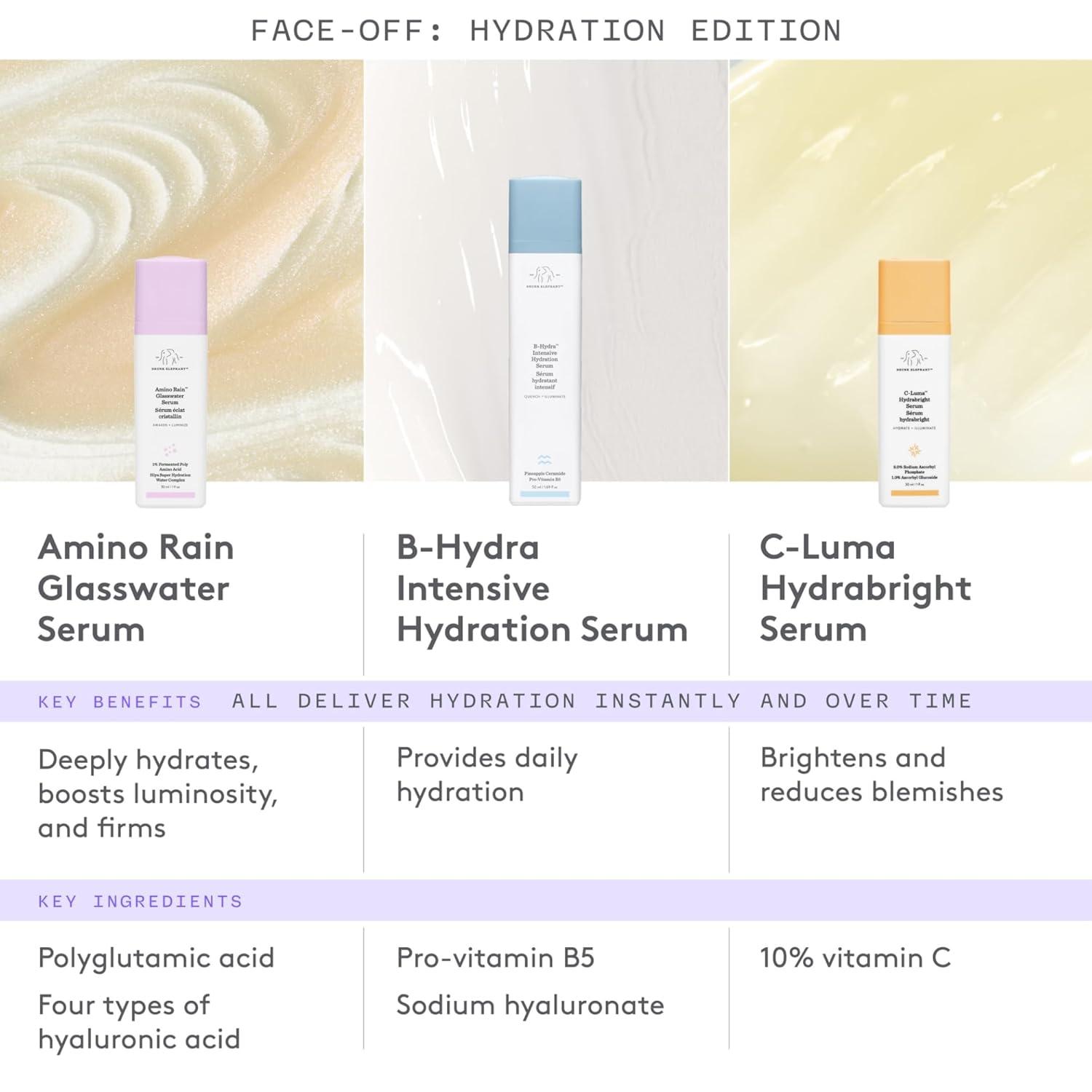 imageDrunk Elephant Amino Rain Glasswater Serum 30 ml1 fl oz Clean Clinical Skincare CrueltyFree DermatologistTested Free of Essential Oils Silicones and Fragrance