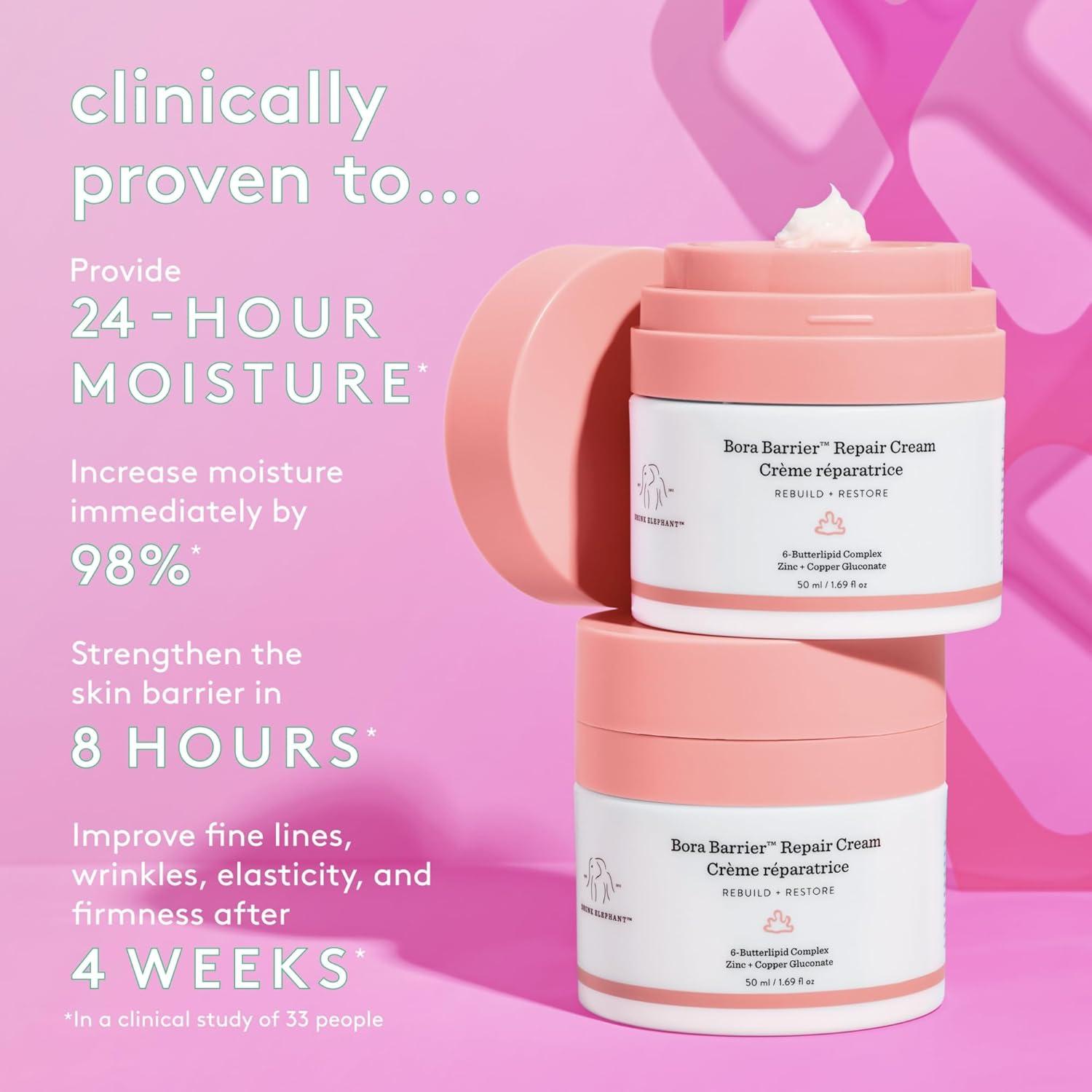 imageDrunk Elephant Bora Barrier Repair Cream 50 ml169 fl oz UltraRich Moisturizer Clean Clinical Skincare CrueltyFree DermatologistTested Free of Essential Oils Silicones and Fragrance