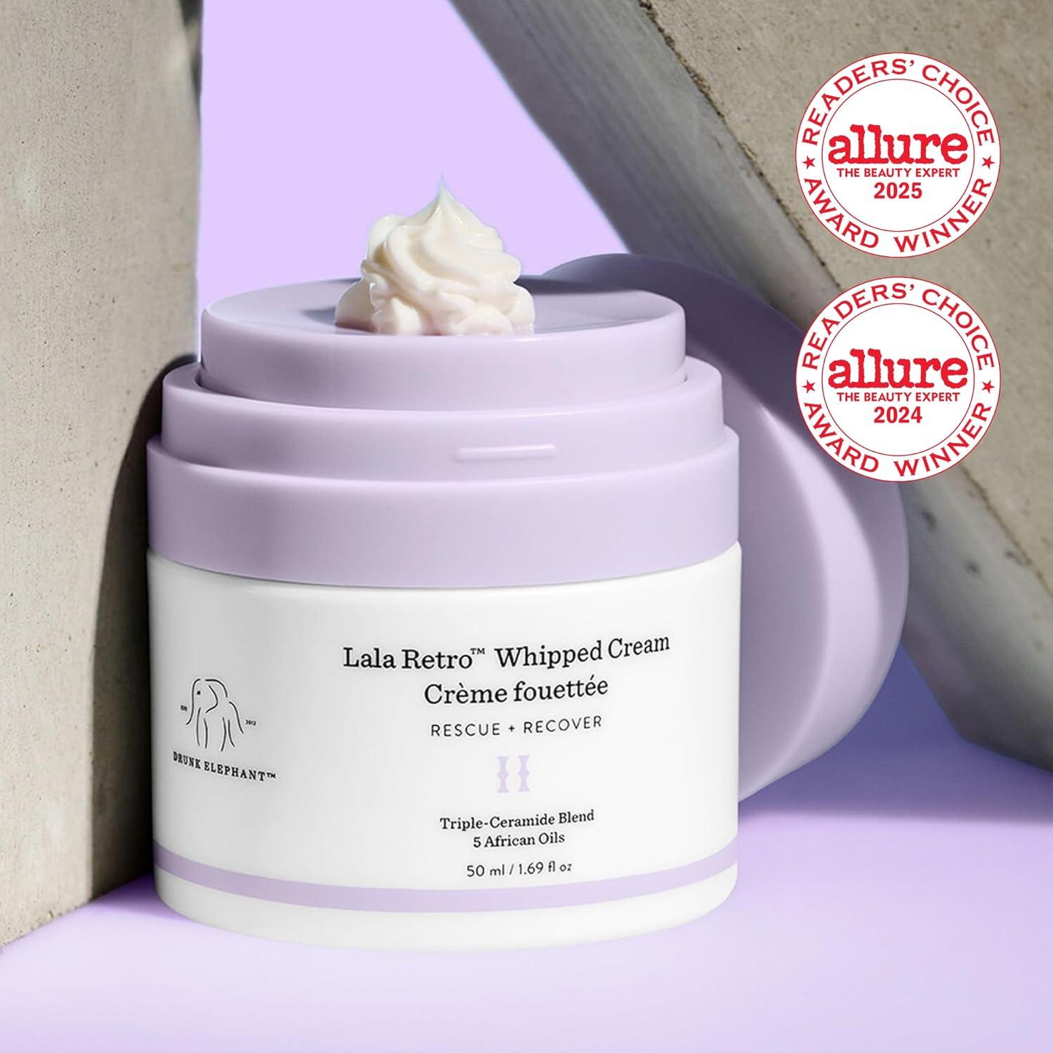 imageDrunk Elephant Lala Retro Whipped Cream Ceramide Moisturizer Clean Clinical Skincare CrueltyFree DermatologistTested Free of Essential Oils Silicones and Fragrance169 Fl Oz Deluxe Sample