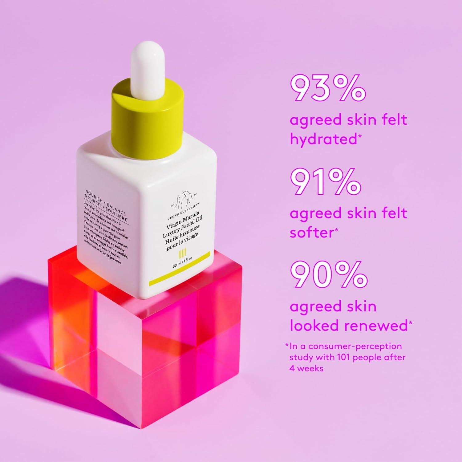 imageDrunk Elephant Virgin Marula Luxury Facial Oil Face Oil Clean Clinical Skincare CrueltyFree DermatologistTested Free of Essential Oils Silicones and Fragrance1 Fl Oz Pack of 1