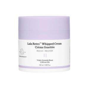 Drunk Elephant Lala Retro Whipped Cream – Ceramide Moisturizer – Clean Clinical Skincare – Cruelty-Free – Dermatologist-Tested – Free of Essential Oils, Silicones, and Fragrance(1.69 Fl Oz + Deluxe Sample)