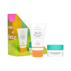 Drunk Elephant Tour de Force Travel Kit – Beste No.9 Jelly Cleanser (30ml/1 fl oz), Protini Polypeptide Cream (15 ml/0.5 fl oz) – Clean Clinical Skincare – Holiday Gift Set