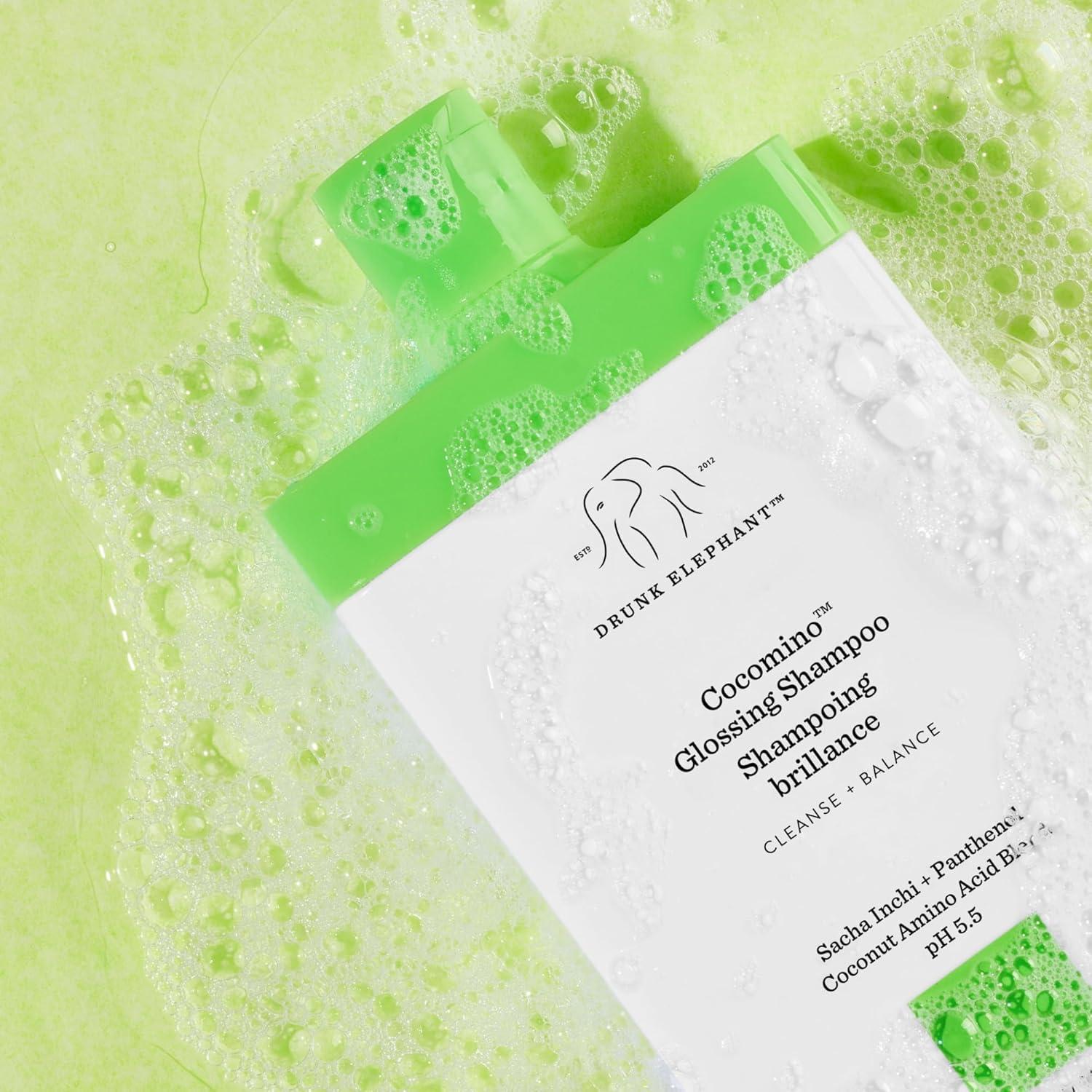 imageDrunk Elephant Cocomino Glossing Shampoo 240 ml8 oz Coconut Amino Acids Clean Clinical SulfateFree CrueltyFree DermatologistTested Free of Essential Oils Silicones and SLS