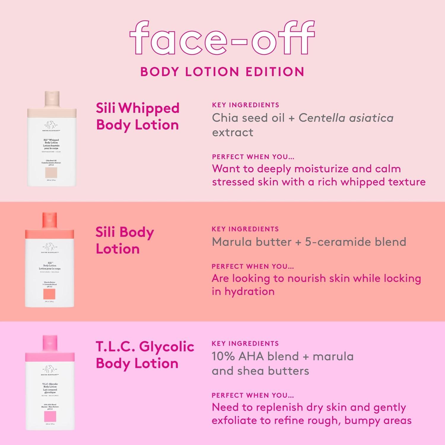 imageDrunk Elephant Sili Whipped Body Lotion 240 ml8 fl oz Rich Daily Moisturizing Lotion Clean Clinical Skincare CrueltyFree Free of Essential Oils Silicones and Fragrance