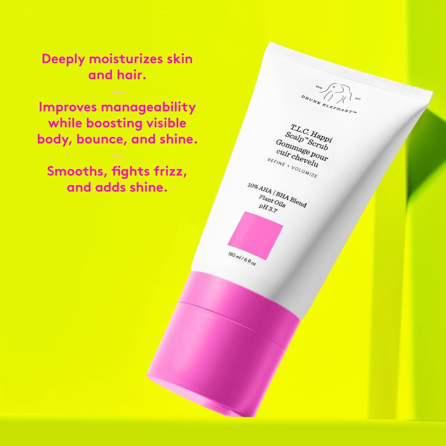 imageDrunk Elephant TLC Happi Scalp Scrub 180 ml6 fl oz Clean Clinical SulfateFree CrueltyFree DermatologistTested Free of Essential Oils Silicones and SLS