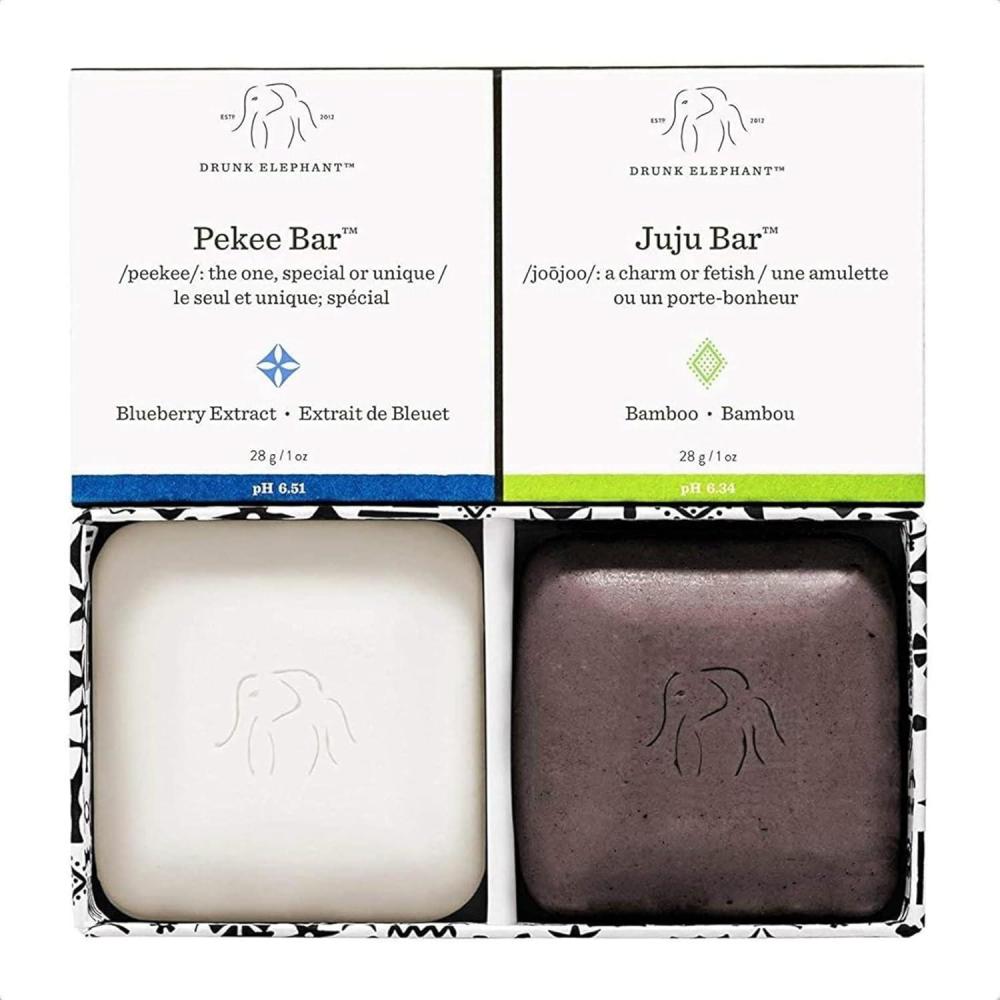 imageDrunk Elephant Juju and Pekee Baby Bar Duo  28 g1 oz Each  Clean Clinical Skincare  CrueltyFree  DermatologistTested  Free of Essential Oils Silicones and Fragrance