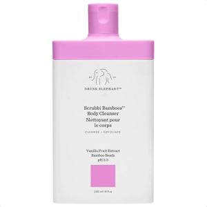 Drunk Elephant Scrubbi Bamboes Body Cleanser – 240 ml/8 fl oz – Sulfate-Free Body Scrub Wash – Clean Clinical Skincare – Cruelty-Free – Dermatologist Tested – Free of Essential Oils, Silicones, SLS