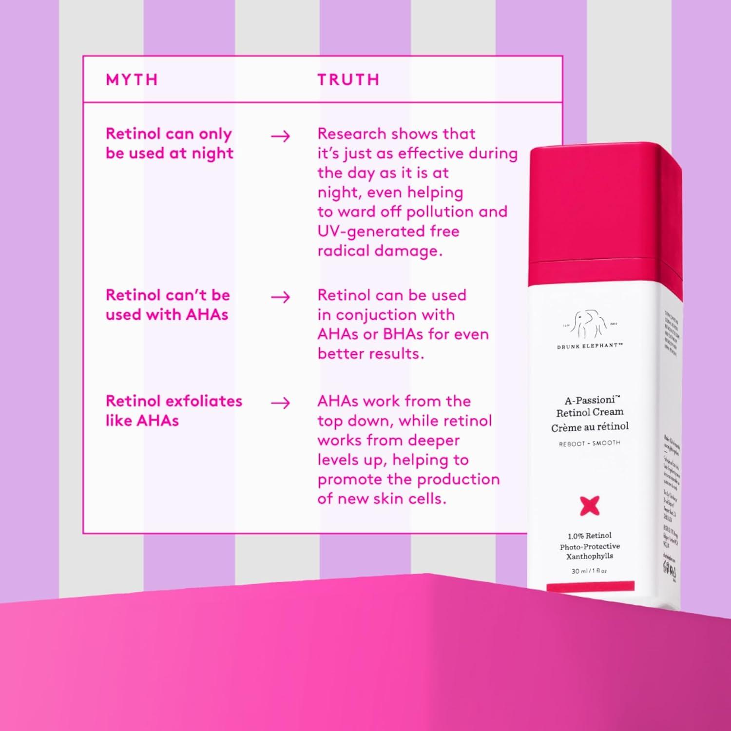 imageDrunk Elephant APassioni Retinol Cream 30 ml1 fl oz 1 Retinol Serum Clean Clinical Skincare CrueltyFree DermatologistTested Free of Essential Oils Silicones and Fragrance