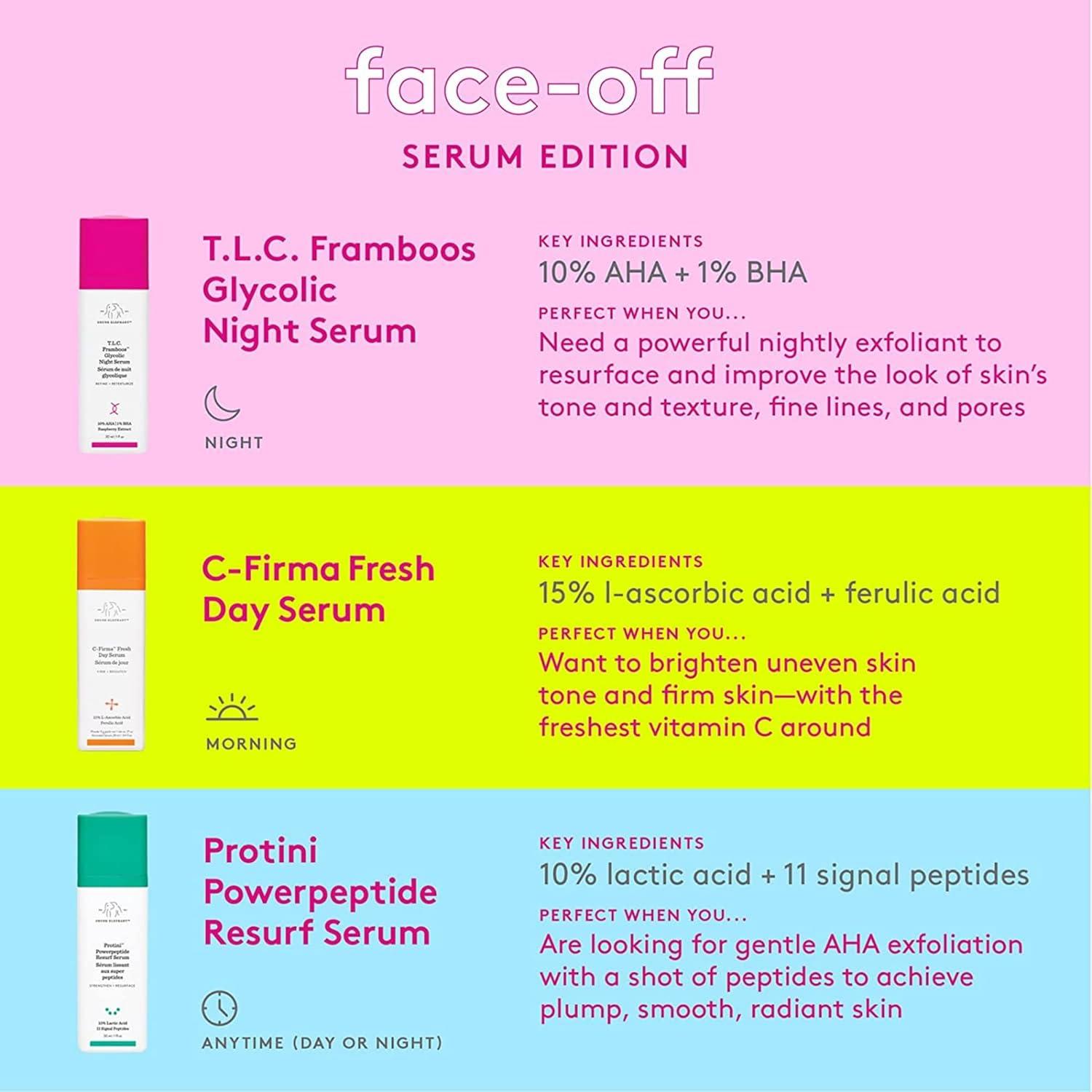 imageDrunk Elephant TLC Framboos Glycolic Serum Exfoliating AHA Serum Clean Clinical Skincare CrueltyFree DermatologistTested Free of Essential Oils Silicones and Fragrance169 Fl Oz Pack of 1