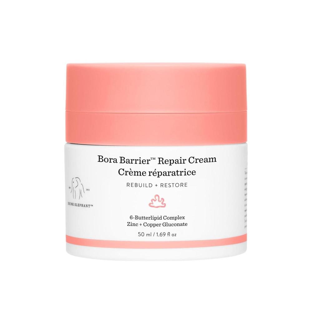 imageDrunk Elephant Bora Barrier Repair Cream  UltraRich Moisturizer  Clean Clinical Skincare  CrueltyFree  DermatologistTested  Free of Essential Oils Silicones and Fragrance16 Fl Oz Pack of 1