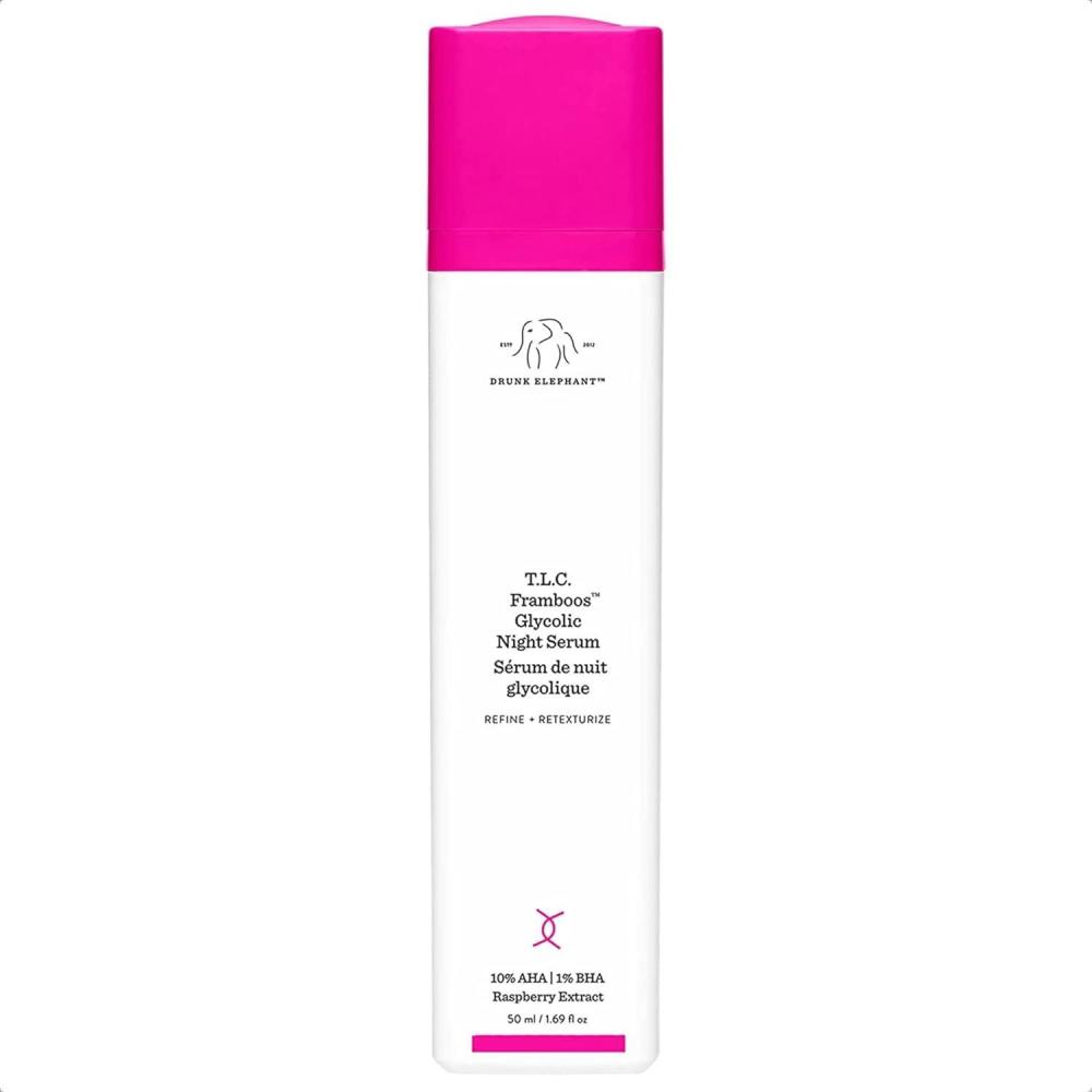 imageDrunk Elephant TLC Framboos Glycolic Serum  Exfoliating AHA Serum  Clean Clinical Skincare  CrueltyFree  DermatologistTested  Free of Essential Oils Silicones and Fragrance169 Fl Oz Pack of 1