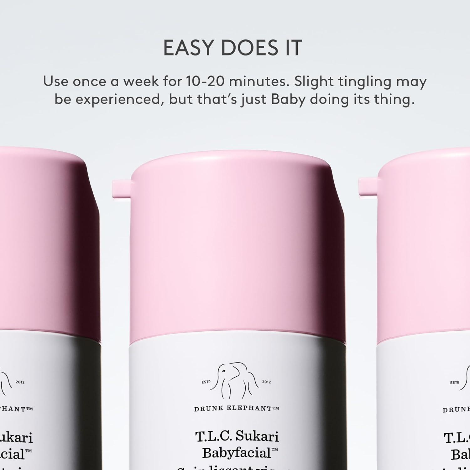 imageDrunk Elephant TLC Sukari Babyfacial 50 ml169 fl oz AHABHA Exfoliating Mask Clean Clinical Skincare CrueltyFree DermatologistTested Free of Essential Oils Silicones and Fragrance