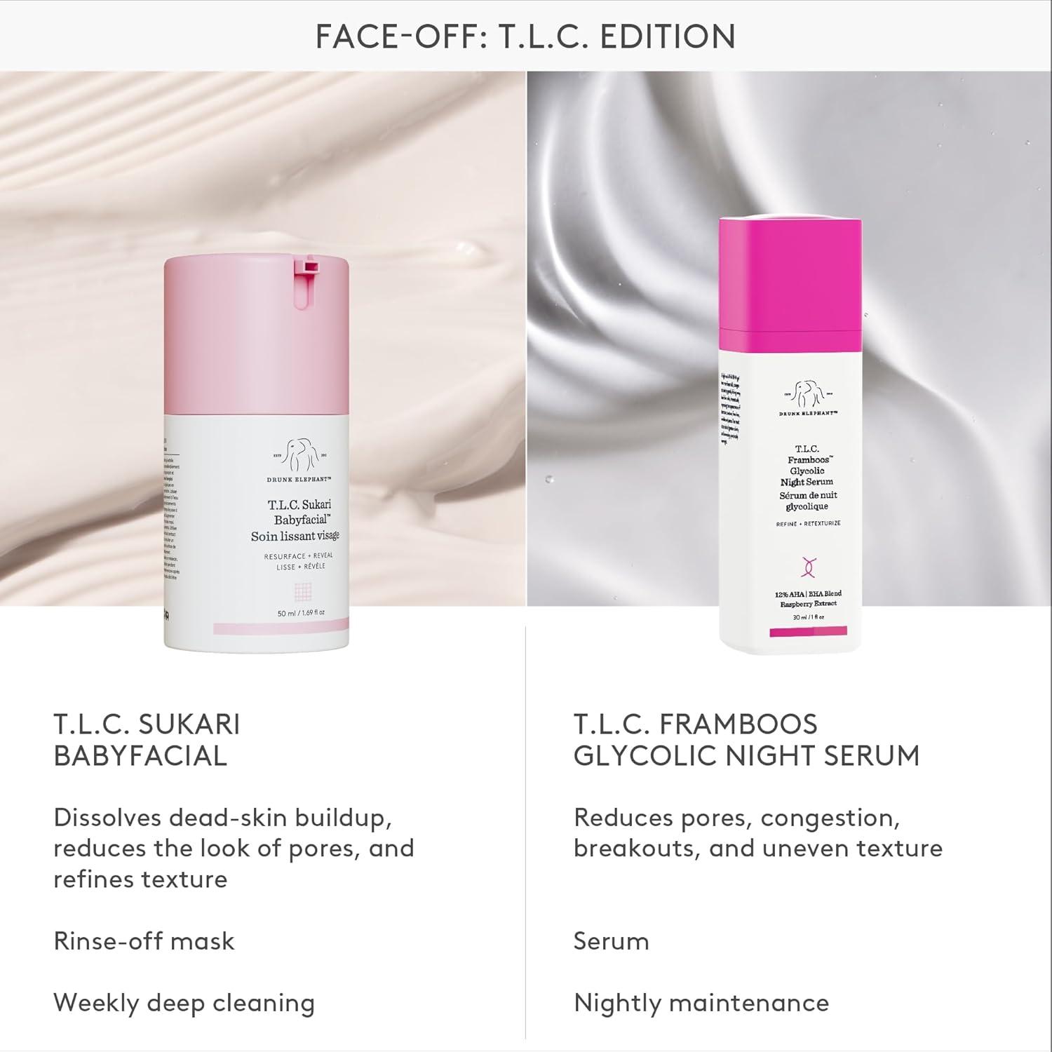imageDrunk Elephant TLC Sukari Babyfacial 50 ml169 fl oz AHABHA Exfoliating Mask Clean Clinical Skincare CrueltyFree DermatologistTested Free of Essential Oils Silicones and Fragrance