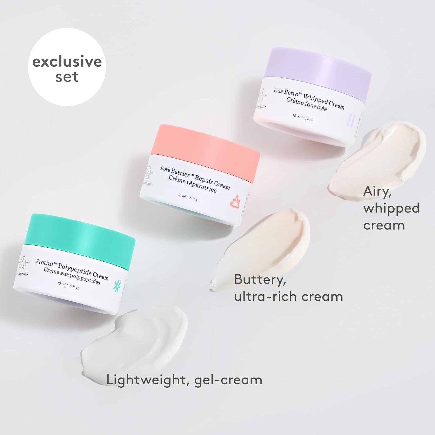 imageDrunk Elephant Skincare Chronicles Travel Size Moisturizer Trio Clean Clinical Skincare CrueltyFree DermatologistTested Free of Essential Oils Silicones and Fragrance