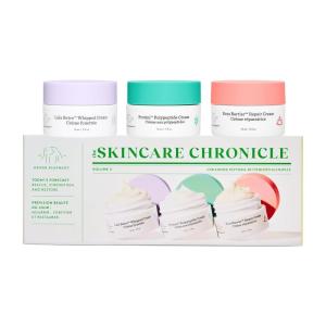 Drunk Elephant Skincare Chronicles – Travel Size Moisturizer Trio – Clean Clinical Skincare – Cruelty-Free – Dermatologist-Tested – Free of Essential Oils, Silicones, and Fragrance