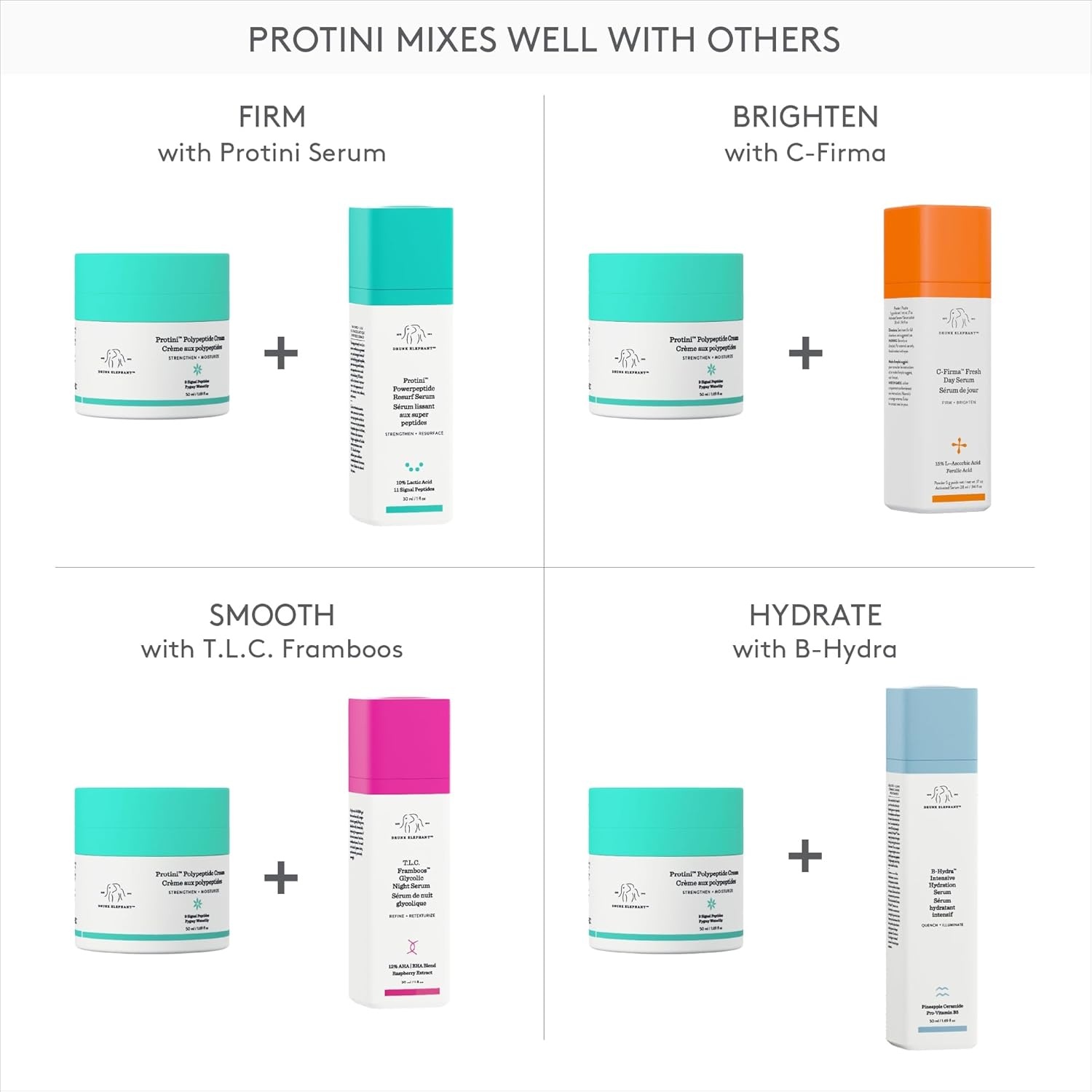 image:imageDrunk Elephant Protini Polypeptide Cream Firming Moisturizer Clean Clinical Skincare CrueltyFree DermatologistTested Free of Essential Oils Silicones and Fragrance05 Fl Oz
