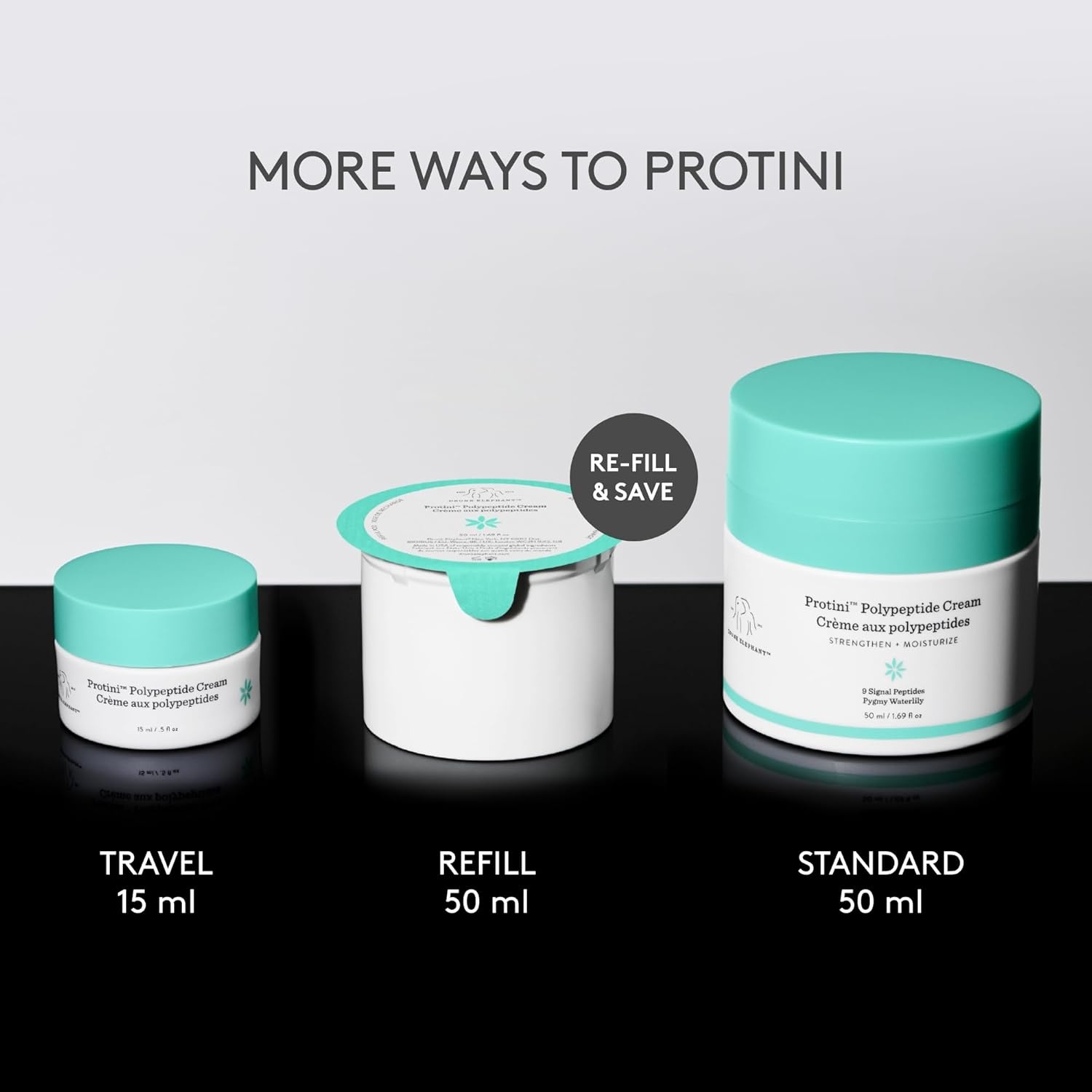 image:imageDrunk Elephant Protini Polypeptide Cream Firming Moisturizer Clean Clinical Skincare CrueltyFree DermatologistTested Free of Essential Oils Silicones and Fragrance169 Fl Oz Refill